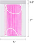 100pcs Small Zip Bag 5 x 7" Clear Reclosable Zip Plastic Bags with Resealable Lock for Packaging