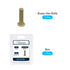 METALLIXITY Hex Head Screw Bolt (M8-1.25x30mm) - 3Pcs Brass Fully Threaded Solid Brass Hex Bolts for Machinery Repair