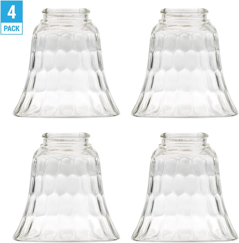 Hammered 4.75 4.9 2.25. Ceiling Fan Light Covers, Glass Replacement Shades for Ceiling Fans, and Light Fixtures, Bell