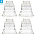 Hammered 4.75 4.9 2.25. Ceiling Fan Light Covers, Glass Replacement Shades for Ceiling Fans, and Light Fixtures, Bell