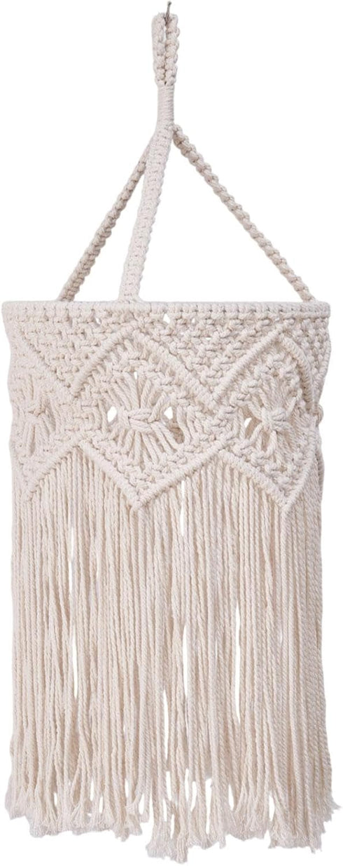 Macrame Ceiling Lamp Shade Lampshade Replacement Handwoven, Nordic Hanging Light Cover Boho Light Shade for Living