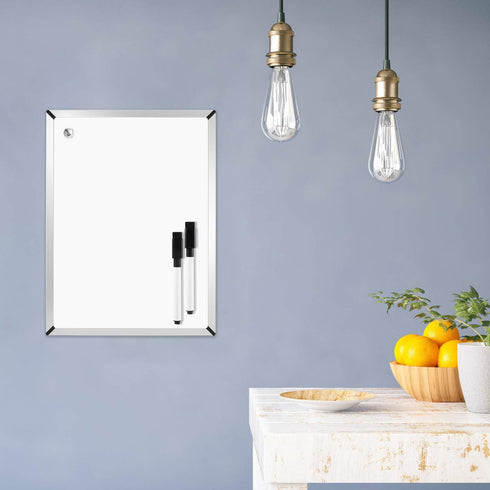 Magnetic Whiteboard, 9 x 12 Inches Double Sided Small Dry Erase Board with Markers and Stand