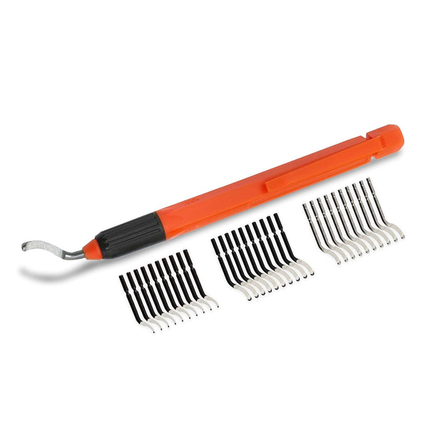 AFA Tooling - Deburring Tool with 31 High Speed Steel Swivel Blades - 3D Printing & Plumbing Burr Removal Tool