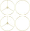 Antrader Wire Lamp Shade Rings Metal DIY Drum Lamp Shade Ring for