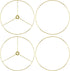 Antrader Wire Lamp Shade Rings Metal DIY Drum Lamp Shade Ring for