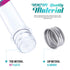 HNYYZL Bestsupplier 30 Pack Clear Plastic Test Tubes 40 ml 25x140mm, Gumball Candy Tubes, Bath Salt Vials