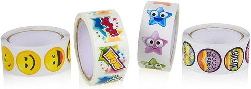 Juvale Reward Achievement Sticker Roll for Kids, 600 Pieces - Teacher Supplies for Grading & Positive Reinforcement
