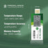Freshliance Temperature Data Logger LCD Single Use with PDF Report, 7 Days, 1 Pack