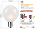 25Ft G40 27 Bulbs, 5 SUNSGNE Outdoor Patio String Lights with Frosted White Globe Waterproof Connectable Hanging String
