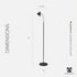 13.5 Adesso LED Desk Lamp with Adjustable Gooseneck Arm Focused Bright Light, Modern Black & Steel Finish, Slim Space