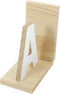 KALLORY Letter a Shaped Wooden Book Holder Book End for Desk Stylish Reading