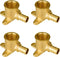 SUNGATOR 4-Pack Pex Drop Ear Elbow 1/2", Pex Fittings 1/2 inch Drop Ear, No Lead Brass