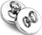 DIYMAG 2Pack 270 lbs Pulling Force Fishing Magnets, with Countersunk Hole Eyebolt, Diameter 1.88 inch