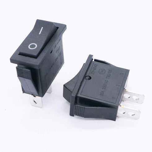 TWTADE 8Pcs Boat Rocker Switch, Latching ON/Off SPST, 2 Pin, 2 Position, Car Auto Boat Toggle Switch