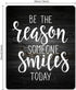 Rustic Black Wood Mouse Pad Inspirational Quote, Be The Reason Someone Smiles Today, Positive Motivational Quotes