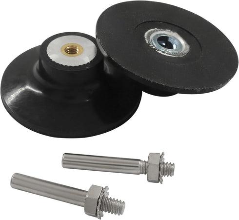ISDVBUY 2 Pack 3 Inch 1/4" Quick Change Disc Pad Holder, Sanding Discs Holder Roll Lock Disc Pad with Shank for Die