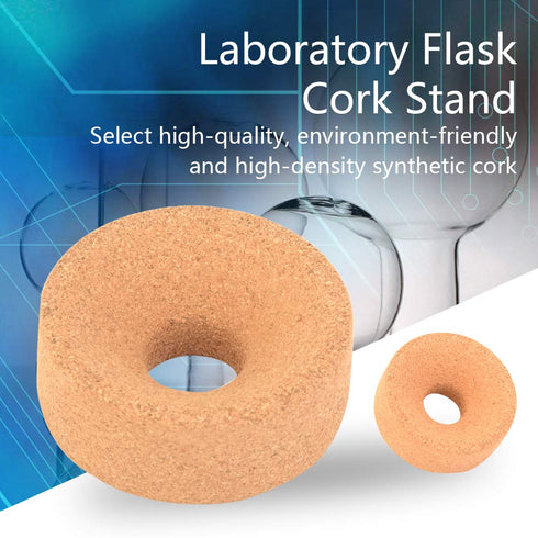 Laboratory Flask Cork Stand, Synthetic Cork Stand Mat Ring Holder for Round Bottom Flask (80mm)