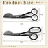 2 Pieces Duckbill Shears 6 and 7 Inches Duckbill Applique Scissors Bent Curved Offset Handle Duckbill Scissors for Carpet Pile, Art, Crafting, Fabric, Thread