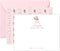 Lemon Grace Co - Personalized Strawberry Floral Stationery for Women, Strawberry Stationary Cards and