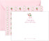 Lemon Grace Co - Personalized Strawberry Floral Stationery for Women, Strawberry Stationary Cards and