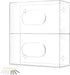 Storage Standard Double Glove Box Holder Wall Mount Glove Dispenser - Disposable Glove Holder