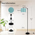 Shade,E26 BoostArea Floor Lamp for Living Room,LED Arched Floor Lamp,Tall Modern Standing Lamp with Green Linen Socket