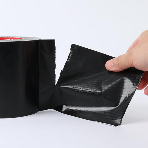 Duct Tape Black Wide Roll, Heavy-Duty Industrial Strength 12 inches x 55 Yards, Waterproof, No Residue