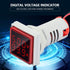 Red LED Digital Voltage Tester, 22mm Dual Display Panel Voltmeter Ammeter, AC 0-100A 60-500V Meter Indicator