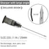 100 Pack 22 Gauge 1 Inch Disposable Luer Lock Lab Needles Supplies