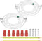 LUMLLSAJI 110mm (4.53") Universal Light Fixture Mounting Bracket Kit, 2 Set Light Crossbar