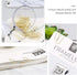 MultiBey Gold Paper Clips in Elegant Magnetic Marble White Clip Holder - 28mm, 100 Clips per Box