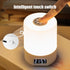 3 2000mAh Dimmable (2, 3.14 4.29) Night Light with Clock, Color Rechargeable LED Touch Lamp, Eye-Caring Cordless