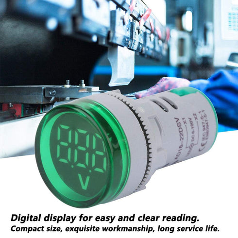YWBL-WH DC 6-100V LED Digital Voltmeter, Light Voltage Meter Signal Indicator