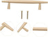 Ipetboom Brass Minimalist Cabinet Pulls Spacing Solid Drawer Handles for Wardrobes Cabinets Bedside Tables Kitchen