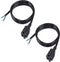 MEIRIYFA 18 Gauge 3 Prong Female NEMA 5-15 Plug Heavy Duty Cord, 10A 110V 115V 120V, 2PCS (3.3FT)