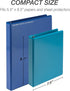 Samsill Economy 1 Inch Mini 3 Ring Binder, Made in The USA, 9.1” x 7.5”, Assorted Fashion, 6 Pack