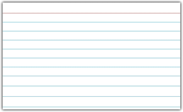 C-Line Index Cards, 3" x 5", White, 100/PK (48807)