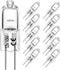 G4 Halogen Bulbs 10W 12V: T3 JC Type 2 Pin Base Replacement for Landscape Lighting (10 Pack)