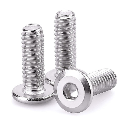 M6-1.0 x 20mm Hex Socket Head Cap Screws - 304 Stainless Steel 18-8 Flat Countersunk Machine Screws for DIY Projects,