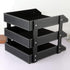 Leather Desk File Organizer, 3-Layer Stackable Tray for Documents, Folders, Stationery, and Other Home Office Sundries