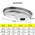 Kidney Shaped Stainless Steel Tray, Safety Rimmed Curved Tray, Easily Cleanable Dental Lab Instruments Surgical Trays