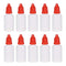 uxcell 30ml/1 oz Plastic Dropper Bottles, Empty Squeezable with Cap, Red, Pack of 20