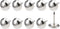 Upholstery Nail Tacks, 120Pcs Iron Round Thumb Push Pins for House Construction, Silver Tone
