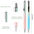 WY WENYUAN Gel Pens, 12 pcs Black Ink Pens Fine Point Smooth Writing Pens, Pastel Pens for Journaling Note Taking, Cute Office School Supplies Gifts for Women Men