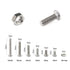 320 Pieces M3 Stainless Steel Button Head Hex Socket Head Cap Bolts Screws Nuts Assortment Kit with Wrench