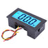 YB5135D LCD DC Voltmeter, Digital Three Wire Voltage Meter Monitor, Blue Backlight, ABS Waterproof Shell, DC0-500V