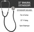 MABIS Blood Pressure Cuff and Dual Head Stethoscope Kit, Home Sphygmomanometer with Calibrated Nylon Cuff, Professional