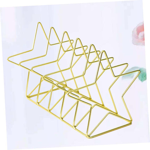 Elegant Gold Iron Bookends for Stylish Home Office Decor