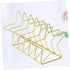 Elegant Gold Iron Bookends for Stylish Home Office Decor