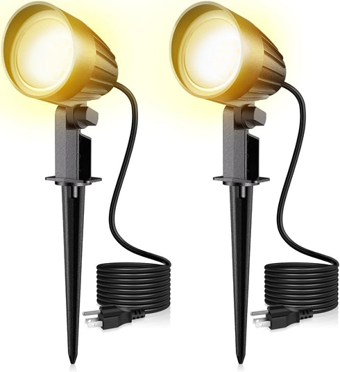 MEIKEE 9W LED Landscape Lights, 120V Landscape Lighting with US 3-Prong Plug,